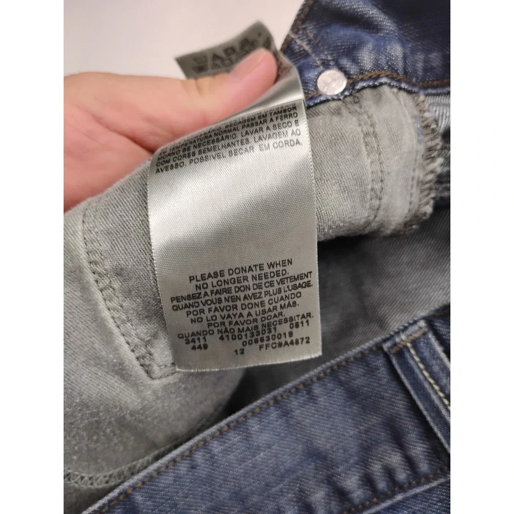 Levis 514 Slim Straight Fit Jeans Pants Dark Blue Denim Pocket Flaps 36x30